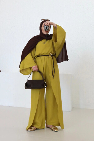 Arabischer Overall aus Musselin, Ölgrün - Nuuwears