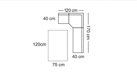 Aras Küchen-Eckset – Braun - 5