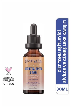 Arbutin Super Star Cilt Tonu Eşitleyici Serum 30ml Sivilce Güneş Leke Karşıtı Aydınlatıcı - 1