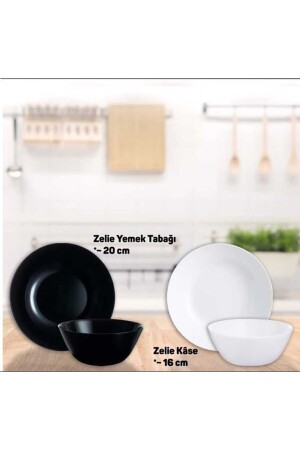 Arcopal Zelie Beyaz 12 Parça 6 Kişilik Yemek Takımı.20 Cm.çukur Yemek Tabağı.16 Cm.çorba Kasesi.. MADAME LUDA HOME COLLECTİON ZELİE. - 2