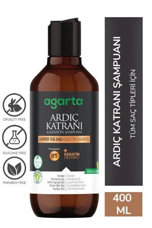 Ardıç Katranı Ve Keratin Şampuanı - Saç Egzaması-saç Dökülme Kepek Karşıtı 400 Ml - 2