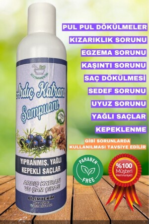 Ardıç Katranı Ve Keratin Şampuanı - Uyuz-Saç Egzaması-saç Dökülme Kepek Karşıtı 400 Ml - 1