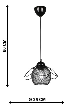 Ares Einzelkronleuchter Schwarz BEG1050BEG01 - 6