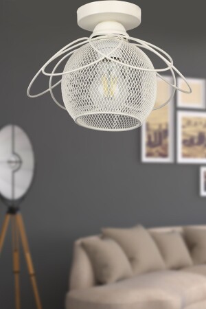 Ares Tavan Montaj Tekli Avize Beyaz BEG1050BEG51 - Begüsa