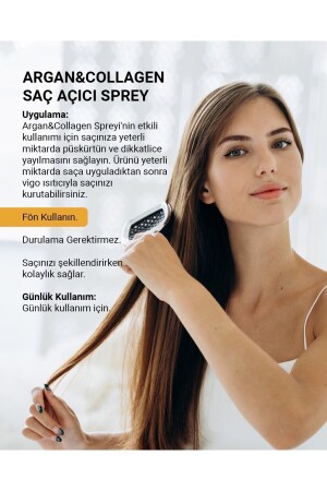 Argan & Collagen Isı Koruyucu Saç Bakım Spreyi 150 ml 8699211721129 - 1