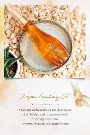 Argan Finishing Oil - Normal Ve Kalın Telli Saçlara Özel Besleyici Argan Yağı 100ml - 3