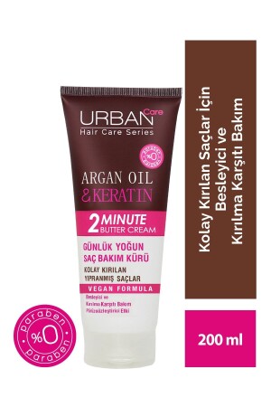 Argan Oil&keratin Kolay Kırılan Yıpranmış Saçlara Özel Yoğun Saç Bakım Maskesi-200 ml - Urban Care