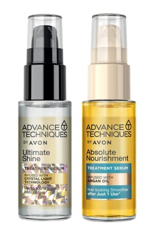 Argan Yağı İçeren Besleyici Saç Serumu ve Parlaklık Veren Saç Serumu Paketi - Avon