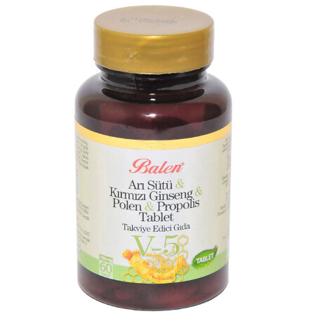 Arı Sütü & Kırmızı Ginseng & Polen & Propolis 60 Tablet - 2