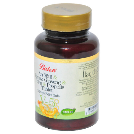 Arı Sütü & Kırmızı Ginseng & Polen & Propolis 60 Tablet - 4