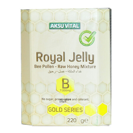 Arı Sütü Polen Bal Karışımı B 7.000 Mg Gold Seri 220 Gr - 8