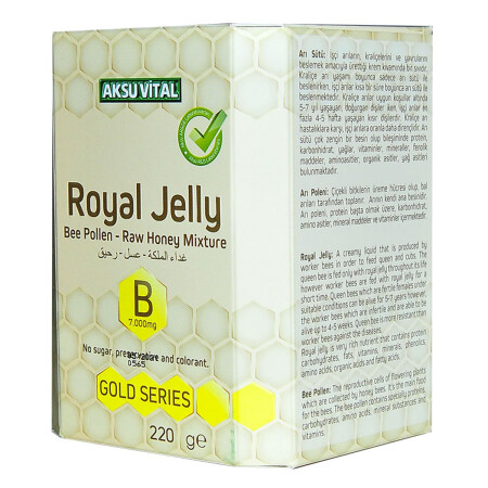 Arı Sütü Polen Bal Karışımı B 7.000 Mg Gold Seri 220 Gr - 4