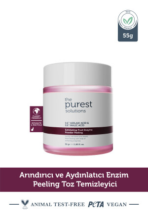 Arındırıcı ve Aydınlatıcı Enzim Peeling Toz Temizleyici 55 gr (%0-6 Azelaic Acid & Malic Acid) - 2