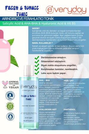 Arındırıcı Ve Ferahlatıcı Tonik 200ml Gözenek Sıkılaştırıcı Canlandırıcı (AHA BHA) - 8