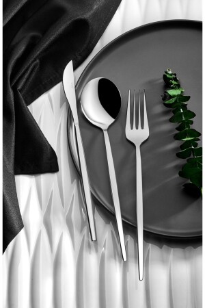 Aris Modern aussehendes 24-teiliges Gabel-Löffel-Messer-Set 18/10 8682225716212 - Onon