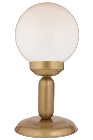 Arlo Tischlampe aus antikem weißem Glas, modernes Design, Lampenschirm für Wohnzimmer und Schlafzimmer, 3381-1M-FR - 4