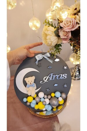 أزياء باب الطفل من الخشب - ARMAGAN BEBEK NİKAH ŞEKERİ