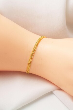 Armband aus 14 Karat Gold mit gestrickter Kette - 4