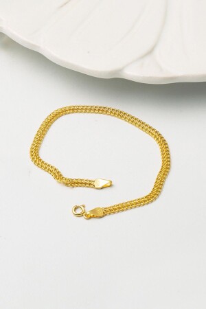 Armband aus 14 Karat Gold mit gestrickter Kette - 6