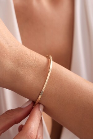 Armband aus 14 Karat Gold mit griechischem Muster - 4