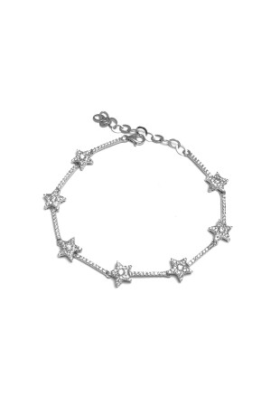 Armband aus 925er Sterlingsilber mit Sternmodell-Zirkonstein - 1