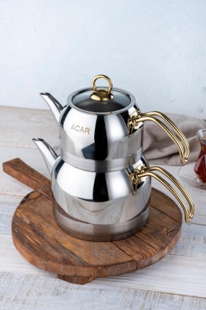 MNZ-Armin Delux الذهب متوسط الحجم الصلب كوب الشاي مجموعة 0314 AR-22-0314/6 - ACAR