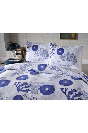 Armoni Tüzün Bettbezug-Set Blau – Doppelbett 2Q9NESARMN0020003 - 2