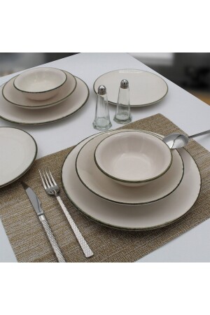 Arna 16 Parça 4 Kişilik Yemek Takımı Çağla ARN16PRCYT059 - Arna Porselen