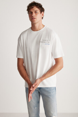Arnaldo Regular Beyaz T-shirt ARNALDO01042023 - 3