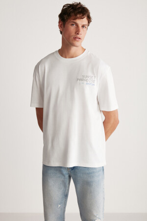 Arnaldo Regular Beyaz T-shirt ARNALDO01042023 - 5