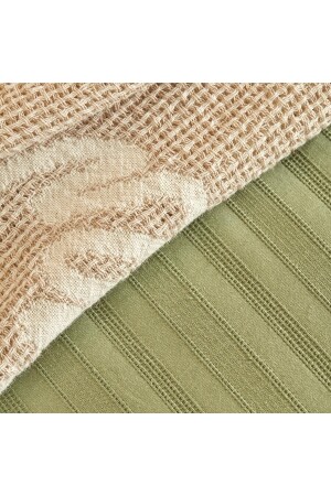 Arno-Doppelbettbezug-Set aus 100 % Baumwolle, Khaki (200 x 220 cm), 1001NEVR0291|138 - 8