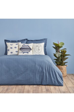 Arno King Size Bettbezug Denim (240 x 220 cm) 1001NEVR0299|177 - 2