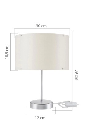 Arsel Schlafzimmer Lampenschirm Chrom Bein Creme Hut MNG. 4720 - 4