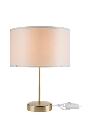 Arsel Schlafzimmer Lampenschirm Gold Fuß Creme Hut MNG. 4720 - 5