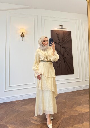Arvina Takım - Ekru - Nuuwears