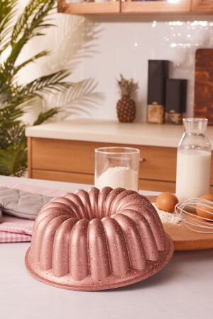 Arya 24 cm Gusseisen-Kuchenform Golden Pink - 2