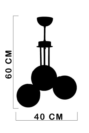 Arzum Black 3 Honigglas-Kronleuchter 10176103 - 6