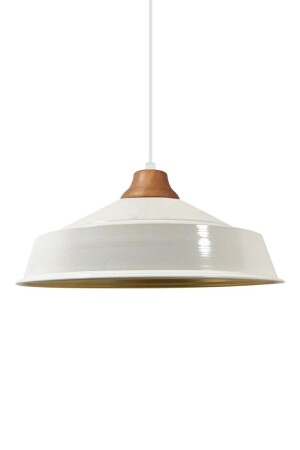 MNZ-Noble White Single Chandelier خشبية الرأس الراجعية مصباح العلق مطعم صالة الإضاءة 2013YA - Bamyum