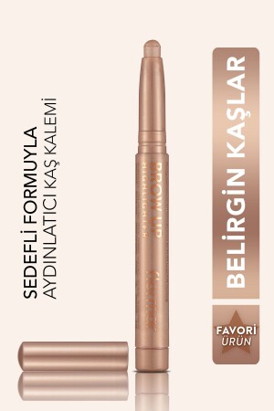 Asansörlü Aydınlatıcı Kaş Kalemi Uçuk Kahve -brow Up Highlighter Pencil-000 Champagne-8690604622269 - 3