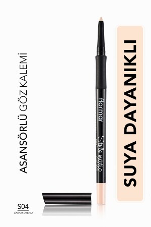 Asansörlü Mat Göz Kalemi (Ten) - Stylematic Eyeliner - S04 Cream Dream - 8690604190515 0717013 - 2