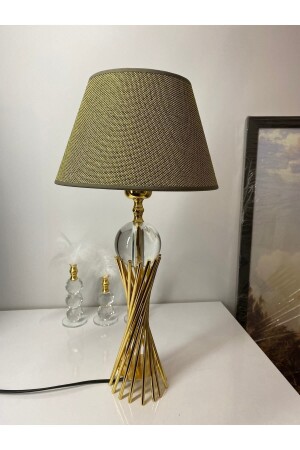 مـنـز-ميسـبـه بورغـو لـمـصـباح طاولة بـمـصـباح زجاجي ذو الذهب المغطى، لـمـ - asellus