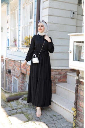 Asiatisches Hijab-Kleid mit Gürtel Asien 01 - 2