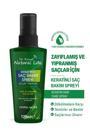 Aşırı Yıpranmış Saçlar Için Dökülme Karşıtı Keratinli Bakım Spreyi 125 ml - 2