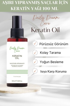 Aşırı Yıpranmış Saçlar Için Keratin Bakım Yağı 100 Ml - 1