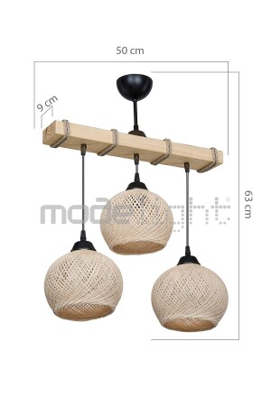 Aspen 3lü Avize - Krem Yumak Toplu-salon-oturma Odası-çocuk Odası-yemek Odası-mutfak-antre-hol ASZ.1704 - Modelight