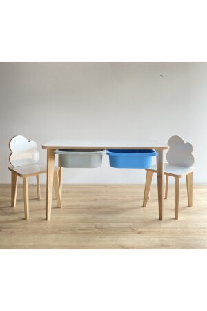 مقعد نشاط الأطفال من أجل السطح النظيف في الصيف - مقعد مزدوج حجرة - مقعد مضخم ASR-ÇİFT4 - Asrimo mobilya