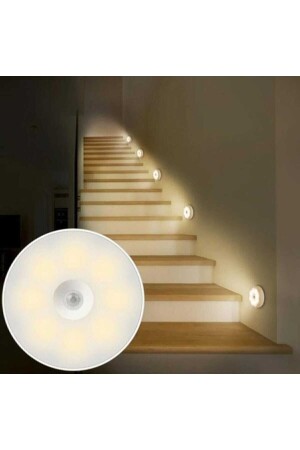 Ass-ell Hareket Sensörlü Usb Şarjlı Beyaz Led Işık Lamba (sensörlü) - Assell