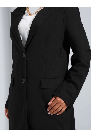 Astarlı Cep Detaylı Blazer Ceket - Siyah - Woman 8161186 - 5