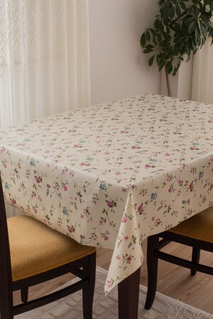 Astarlı Silinebilir Hijyenik Çiçek Desenli Muşamba Pvc Masa Örtüsü 672-3 - Barış Home Collection