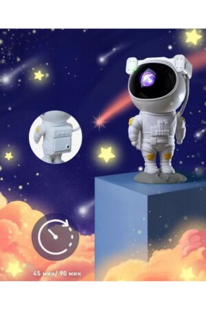 Astronaut Projektor Led Licht Laser Galaxy 360 Stern Projektion Aurora Nebel Kinder Nacht Lampe - 3